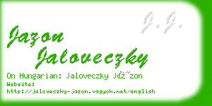 jazon jaloveczky business card
